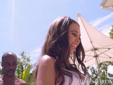 flashing thong interracial gif