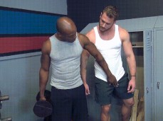 Horny, built Ace Era seduces muscle hunk Osiris Blade in t; kissing 0046 gif