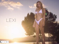 blonde hottie in bikini gif