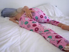 feet in pj gif