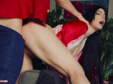 hot fuck in doggy big dick cosplay girl gif